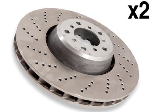 for BMW e60 e63 ///M Brake Disc Front Left+Right (x2) FORMULA Z