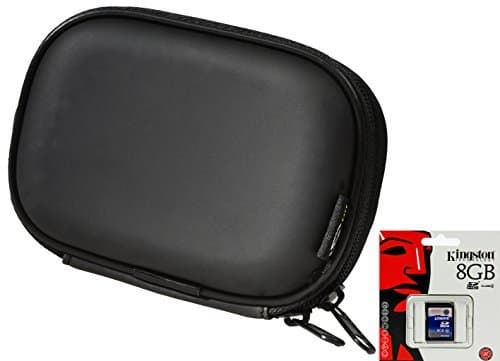 Camera Bag Hardcase Camera bag black + 8GB Memory Card for Sony DSC WX220 W830 DSC-W730 DSC-WX100 WX80 WX200 TX30