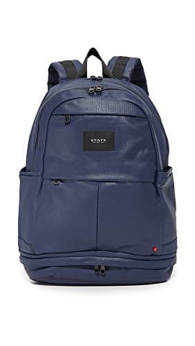 STATE Men's Lenox Coated Canvas Backpack, Navy, One Size