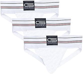 GOLBERG Athletic Supporter - Naturally Contoured Waistband - 3 Packs of Multiple Colors