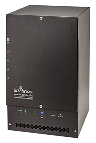 ioSafe NAS 1515+ 30 TB Fireproof/Waterproof Network Attached Storage Device with Data Recovery Service