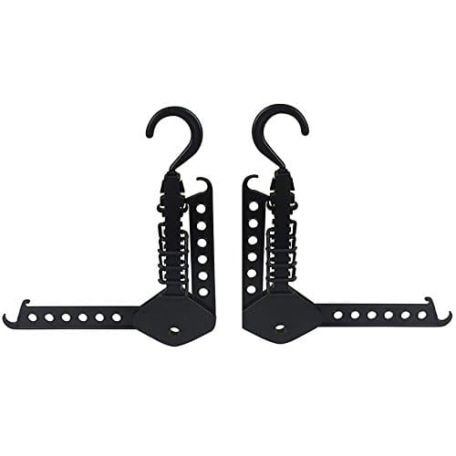 CCHLO 2 Pcs Magic Folding Cloth Hangers Hooks Telescopic Multifunction Portable Closet Organizer Travel Drying Rock Space Saving