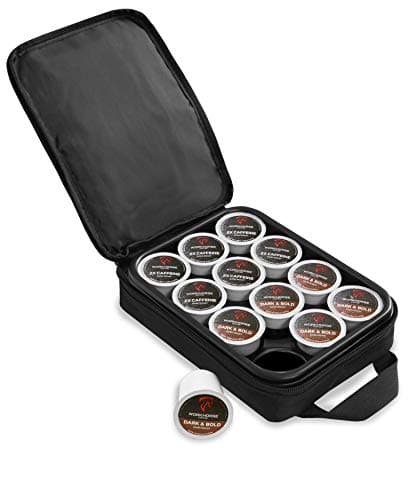 OXX Coffee Pod Holder Compatible with K-Cup, Accessory For Portable Camping Coffee Maker, Protective Travel Carrying Case