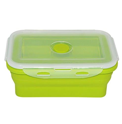 Kaxima Silicone, folding lunch boxes, crisper, refrigerator sealed boxes, microwave lunch boxes, food storage boxes, 22x14x7.8cm