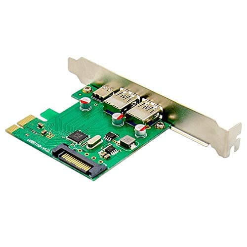 Noblik PCI-E X4 SuperSpeed USB 3.1 Type-C + A Socket Expansion Card 2A1C Port VL805