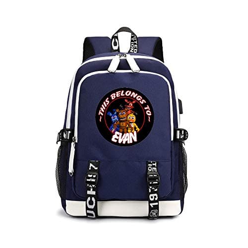 Five Nights at Freddy's Casual Backpack Backpack Camping Hiking Backpack Printed School Rucksack Trekking Rucksack Travel Bag Unisex (Color : Blue01, Size : 31 X 16 X 45cm)