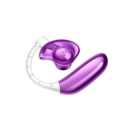 AMINY Bluetooth Headset with SIRI Voice Active Wireless Bluetooth 4.1 Earpiece with Noise Cancelling Handsfree Waterproof Earbuds for iPhone and Android