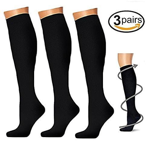 Graduated Compression Socks for Men & Women,Compression Socks 20-30 mmHg for Crossfit,Maternity, Athletics, Travel, Nurses -Boost Stamina, Circulation & Recovery (S/M)