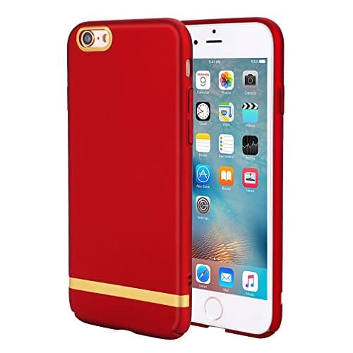 iPhone 6 Plus Case, iPhone 6s Plus Case, Ultra Slim Anti-Scratch Protective Phone Cover Case for Apple iPhone 6/6s Plus (5.5" Wine Red)