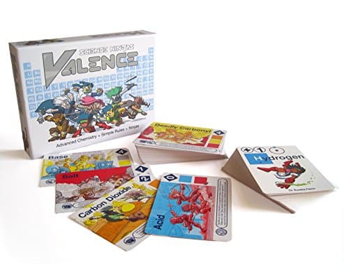 Science Ninjas : Valence Card Game- Advanced Chemistry + Simple Rules + Ninjas! Teach Kids How Molecules Form and Chemicals Interact!