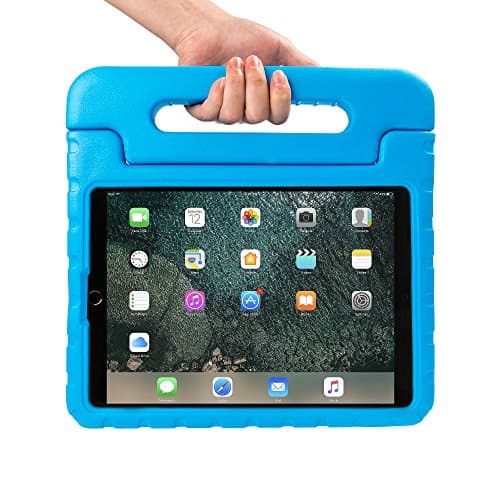 New iPad Pro 10.5 2017 Case, NEESI Kids Case Shock Proof Light Weight Convertible Handle Stand Bumper Cover Case for iPad Pro 10.5 Inch 2017 Release Tablet - Blue