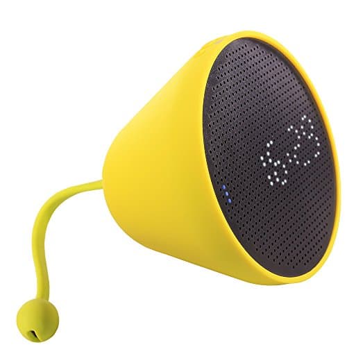 Stylepie Portable Night Light with Digital Alarm Clock,USB Charging Table Lamp,12/24 Hours Clock with Time/Date/Temperature /Humidity -Yellow