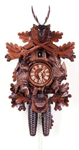 August SchwerCuckoo Clocks Hunting Clock, Hanging Animals
