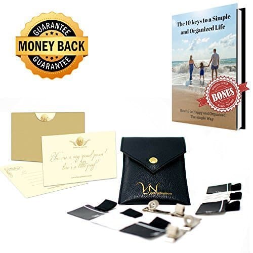 Pen Loop Holder Set - 10 Pack : 6 Adhesive &amp; 4 Clip on Holders for Pencil , Apple Pen , Ipad , Tablet , Journal , Notebooks like Leuchtturm , Levenger, Moleskine , Rhodia . Premium Gift + Bonus Ebook