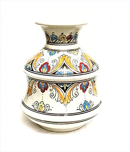 Hand Painted Moroccan Ceramic Medium Vase