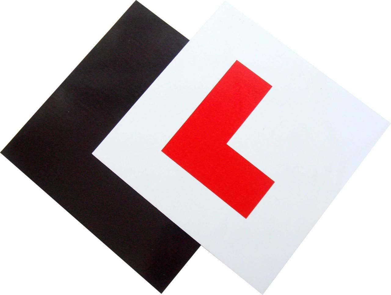 CSbrands 2x L Plate Fully Magnetic Exterior Car Learner Secure & Safe