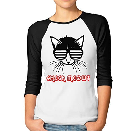 Check Meowt Funny Cat Baseball Tees