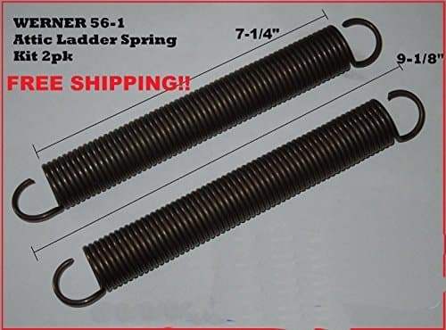Werner 56-1 Attic Ladder Spring Replacement Kit (2pk) for WH2208 WH2508 W2210 by Ladder