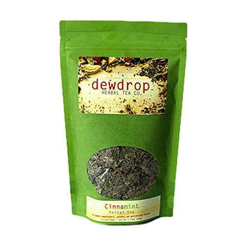 Dewdrop Loose Leaf Tea 2.65 oz - Cinnamint (Cinnamon and Peppermint Leaves) Decaffeinated Herbal Tea