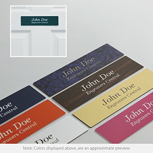 Personalized Name Plate Sign With Rounded Corners - 2x8 - CUSTOMIZE - Choose from 24 Color Options