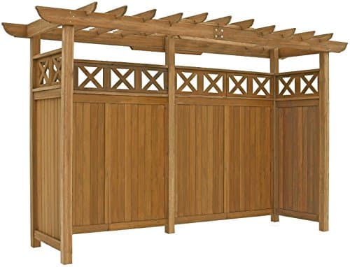 Yardistry YM14103 Seneca Privacy Arbor 5, Brown