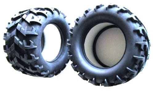T/E Maxx, Savage, Revo 2.5, 5.9 X 3.4 in Tire Set of(2) by RC Raven