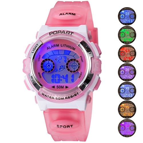 Kid Watch LED Sport 30M Waterproof Multi Function Digital Wristwatch for Boy Girl Children Gift