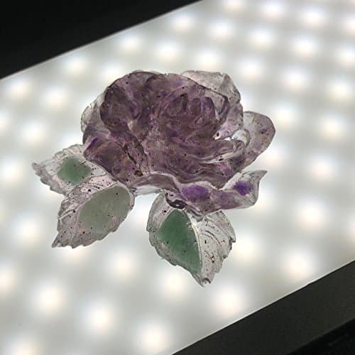 Orgone and Crystal Art Rose with Leaves #1