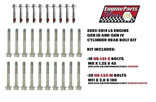 EPP LS MOTOR CYLINDER HEAD BOLT KIT