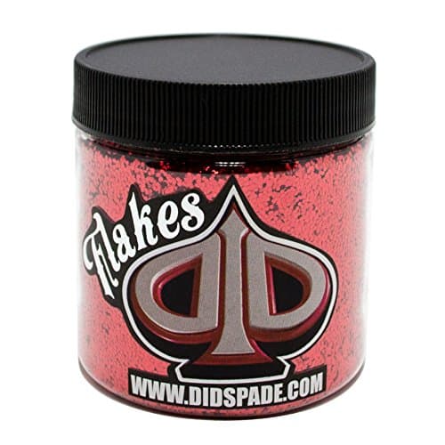 2oz Roulette Red 0.025" Large Red Metal Flake Solvent Resisitant Glitter | Paint Metal Flake | Flake for Automotive Spray and Spray Painting | Glitter for Epoxy Resin