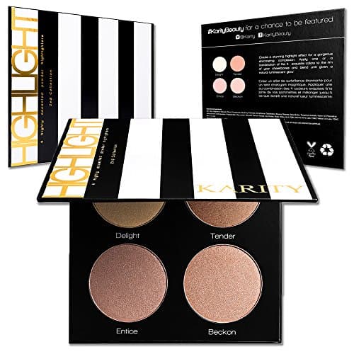 Ultra Pigmented Highlighting Kit - Glow Series Highlighter Makeup Palette Set - Includes 4 Illuminating Powders (2nd Collection)