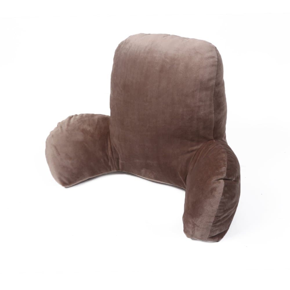 Reading Pillow Bedrest Reading Arm Pillows Plush Bed Rest for Lower & Upper Back & Head Support Coffee
