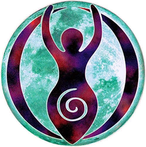 Moon Goddess - Bumper Sticker/Decal (4.5" Circular)