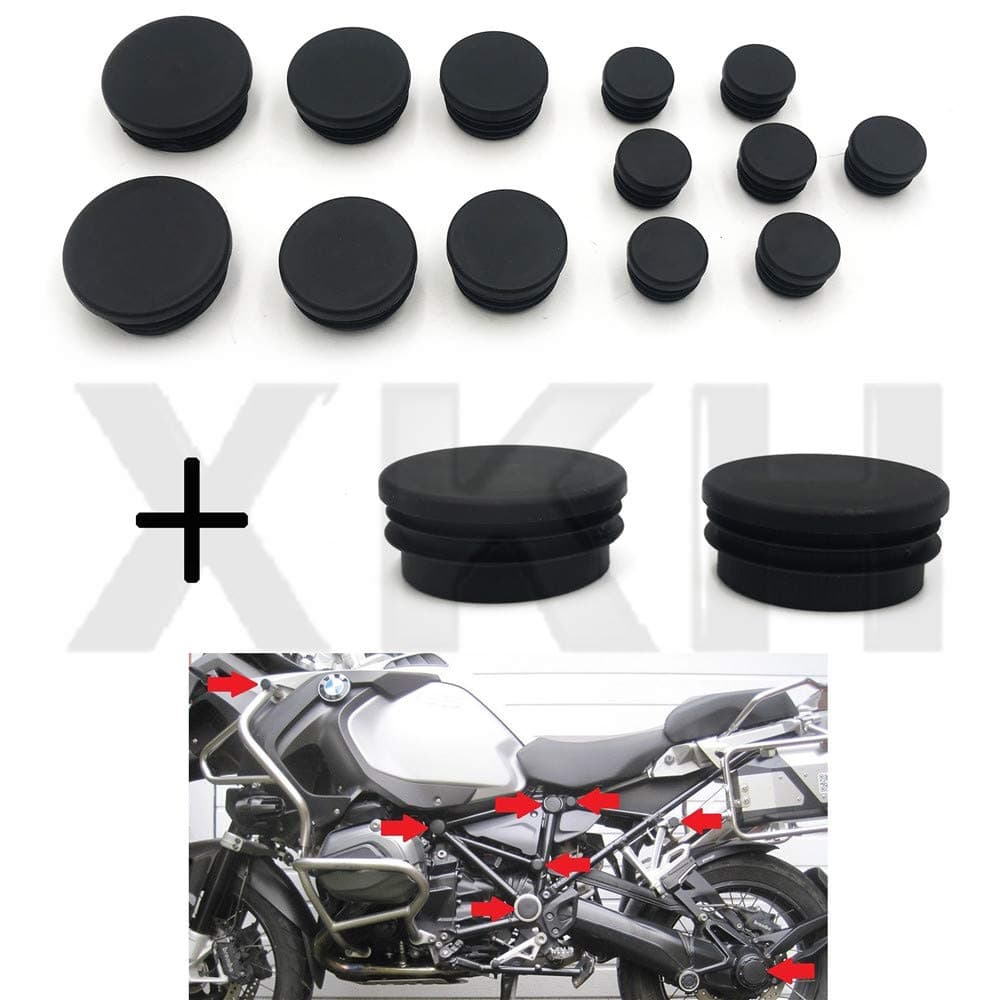 XKMT-Frame Plug Set Hub covers (15 caps) Compatible With BMW R 1200 GS LC ADVENTURE (2014-19) [B07MBD7L2S]