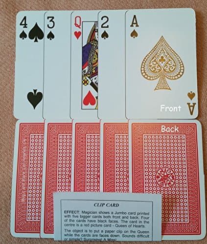 Clip Card - Jumbo Size, aka Foxy Lady Fun Magic Effect (1357)