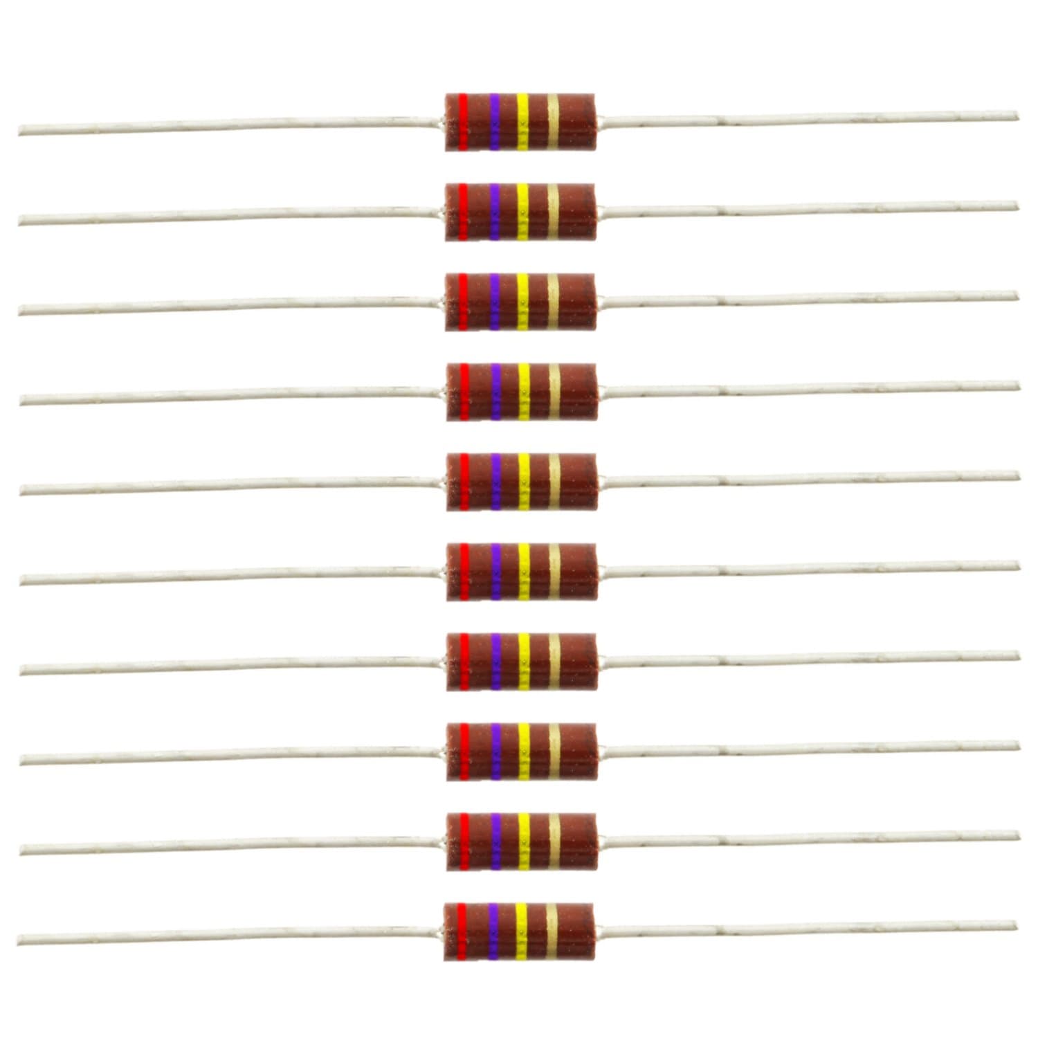 1/2 Watt Carbon Comp Resistors, 270K ohm, Pkg. of 10