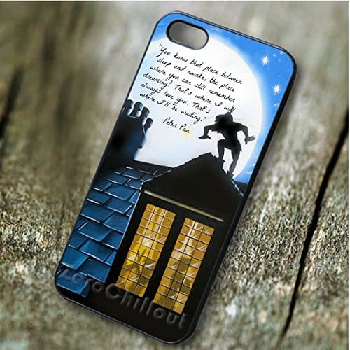 Stylish Disney Peter Pan Quotes Silhouette for iPhone 7 Case