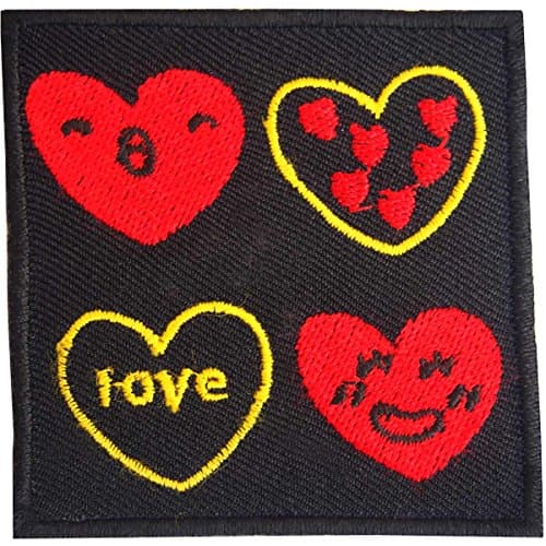 Hearts Iron on Applique Patch