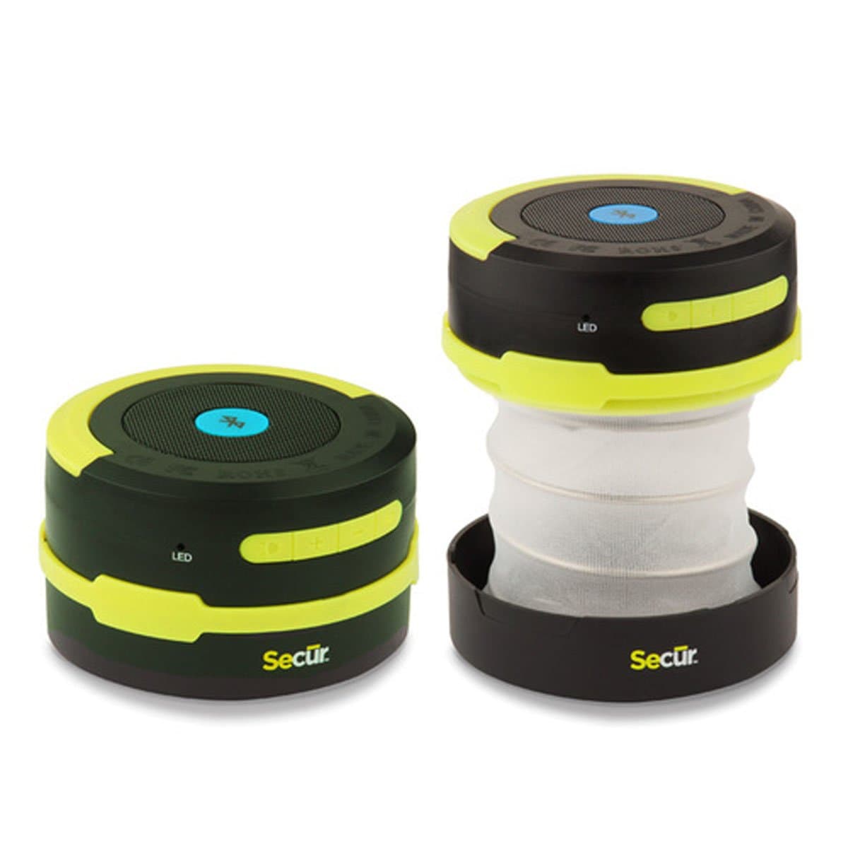 Secur Bluetooth Lantern & Powerbank - Bluetooth Speaker / LED Lantern / LED Flashlight - SCR-SP-5004 (Black)