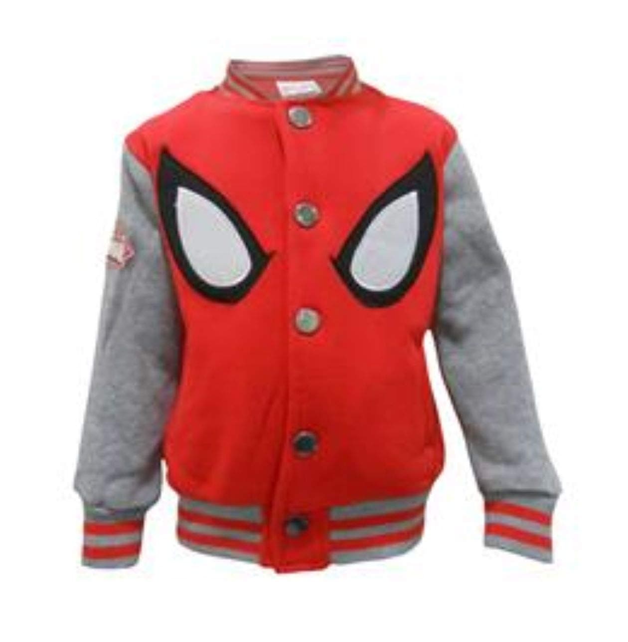 Marvel Ultimate Spider-Man Boys Baseball Varsity Jacket (18-24 Months) Red