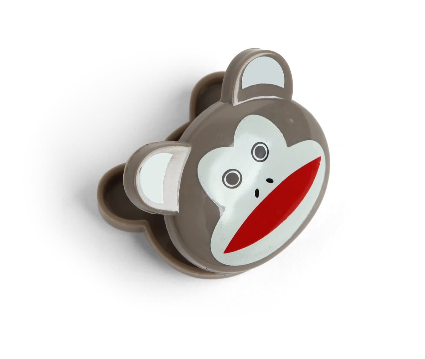 Kikkerland BC05MO Monkey Bag Clip, Plastic, Brown
