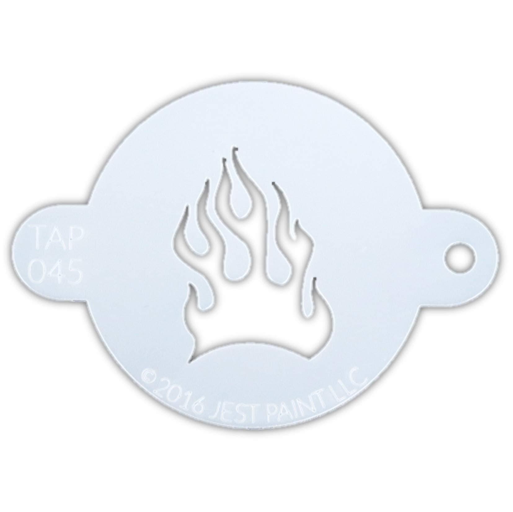 TAP 045 Face Painting Stencil - Fire Flame
