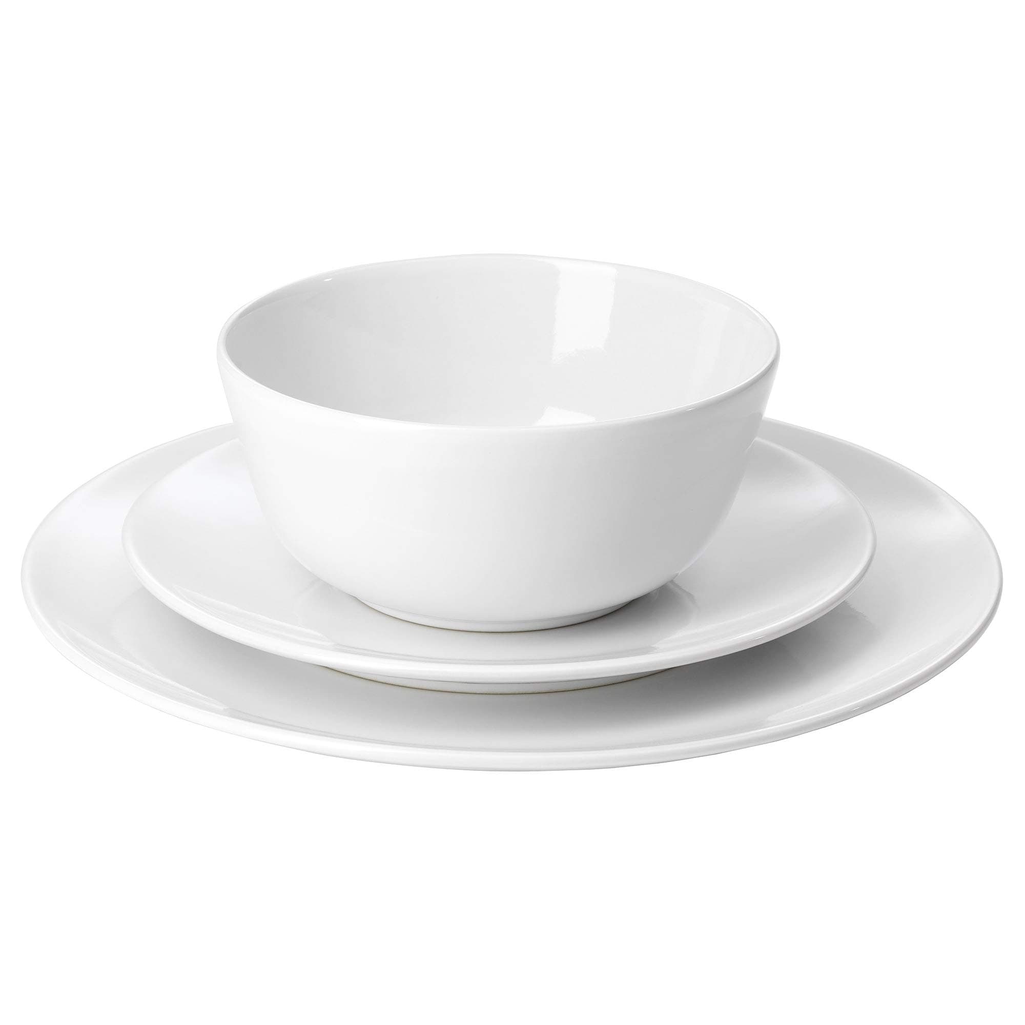 IKEA Flitighet 18-Piece Dinnerware Set, White