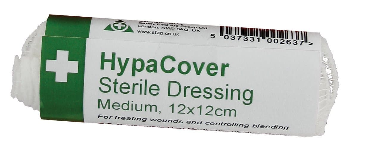 Safety First Aid D7631PK6 12 x 12cm Medium Dressing (Pack of 6)