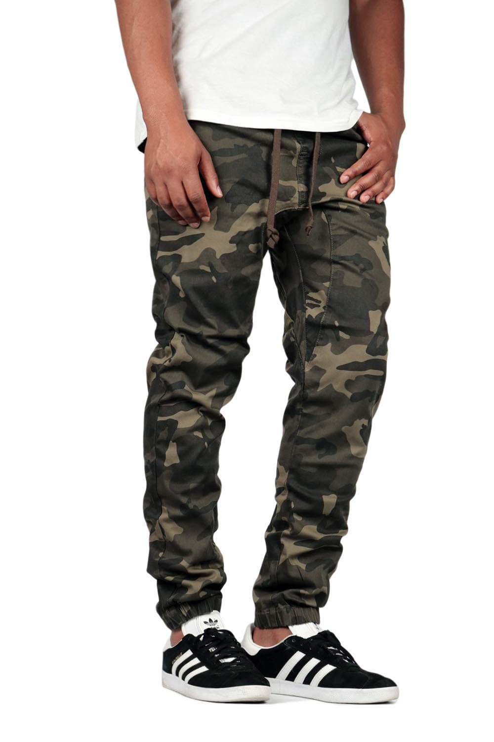 Mersenne Men's Twill Drop Crotch Jogger Pants