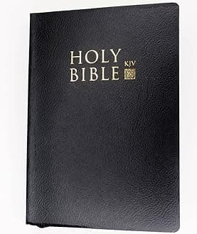 Holy Bible Old & New Testament KJV Black Leatherette 5 x 7 by KJV Holy Bible