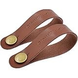 CLOUDMUSIC Ukulele Strap Guitar Strap Button Headstock Adapter 2pcs For Soprano Concert Tenor Baritone Ukulele Acoustic Guitar (brown)