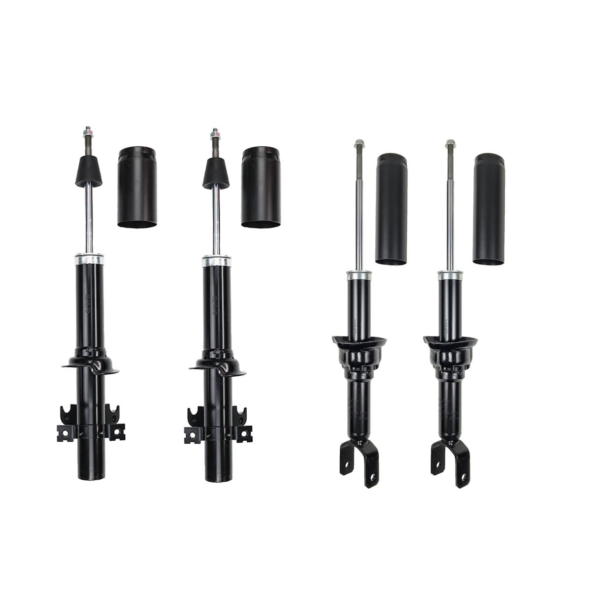 MGPRO Set Of 4 Complete Front Right+Left Side Gas Strut Shock Absorber For 89-91 CRX Civic Sedan Hatchback