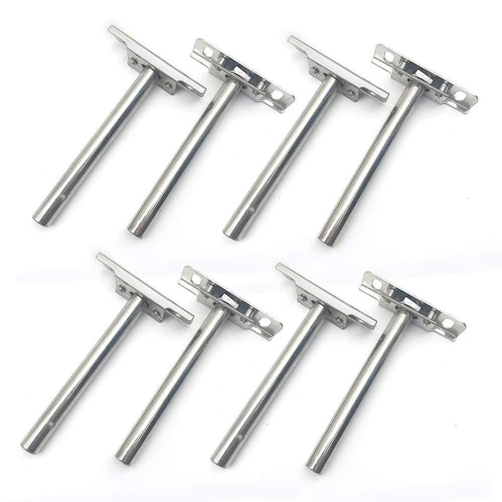 8 Pack Heavy Duty Floating Shelf Bracket Concealed Metal Strong Mounted Shelf Support for Cabinet Wall Home DIY Decoration (5 inches)