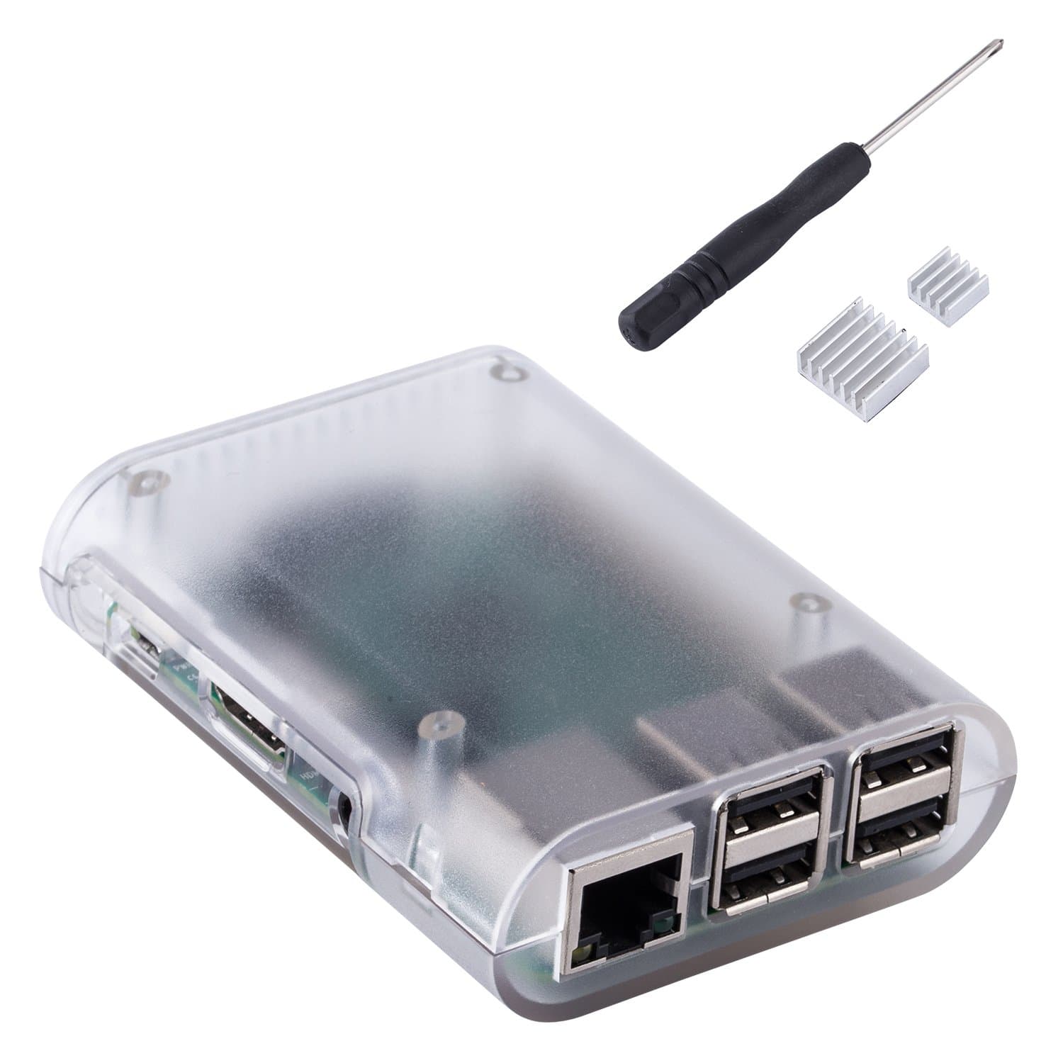 Enokay Case for Raspberry Pi 2 Model B B+ Raspberry Pi 3 Model B B+ Case(Transparent)